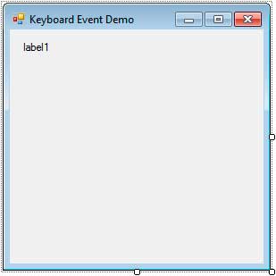 keyboard events